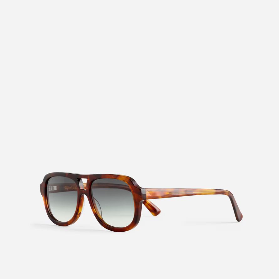 herren madewell dashden aviator sonnenbrille brown