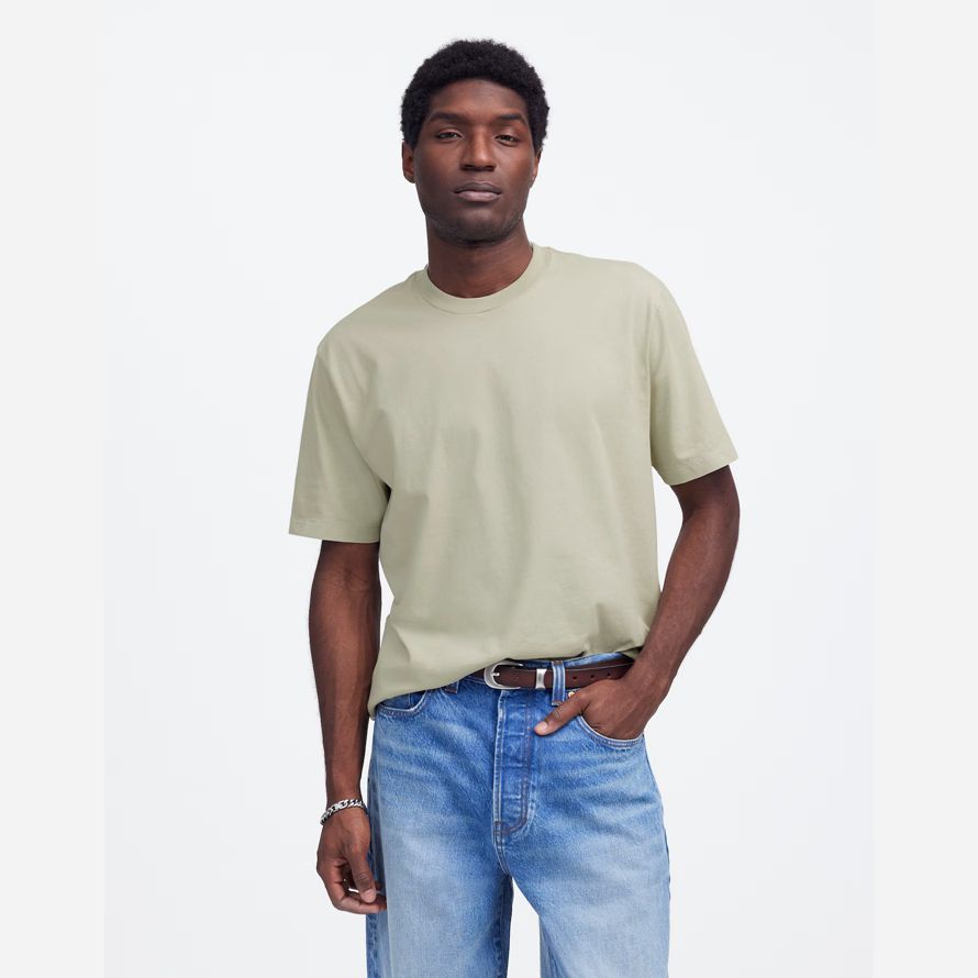 madewell die vintage-herren-t-shirts licht grün