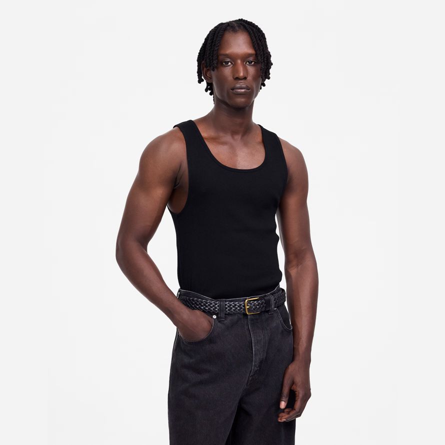 schwarz madewell ribbed mens tank