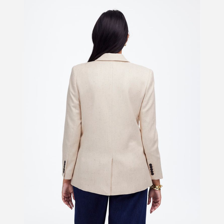 beige damen madewell die kline blazer