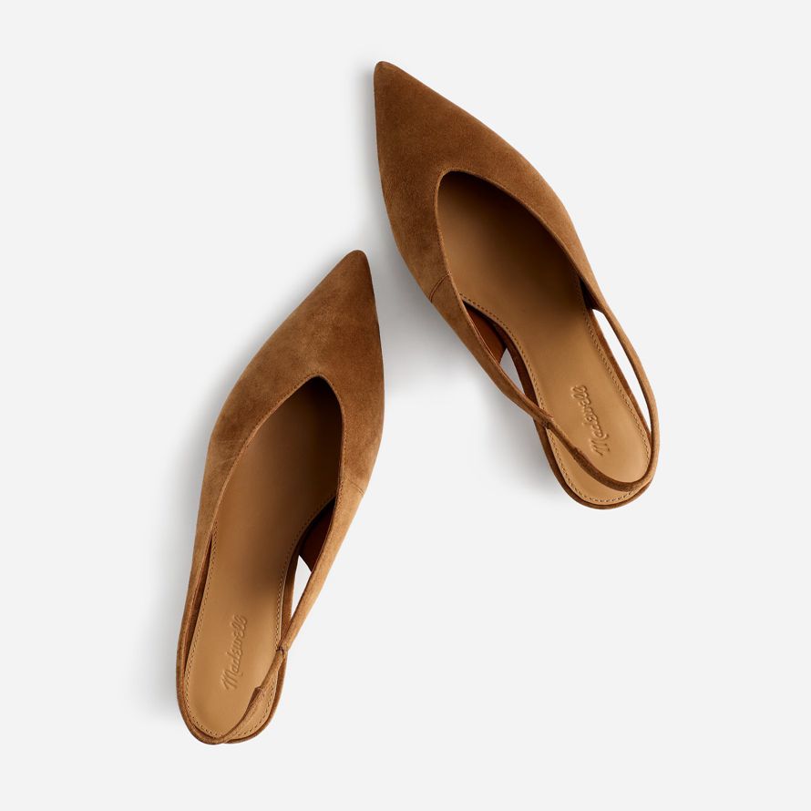 madewell simone kätzchen slingback womens heels braun