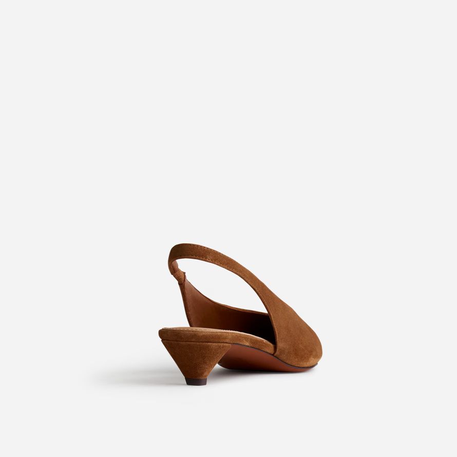madewell simone kätzchen slingback womens heels braun