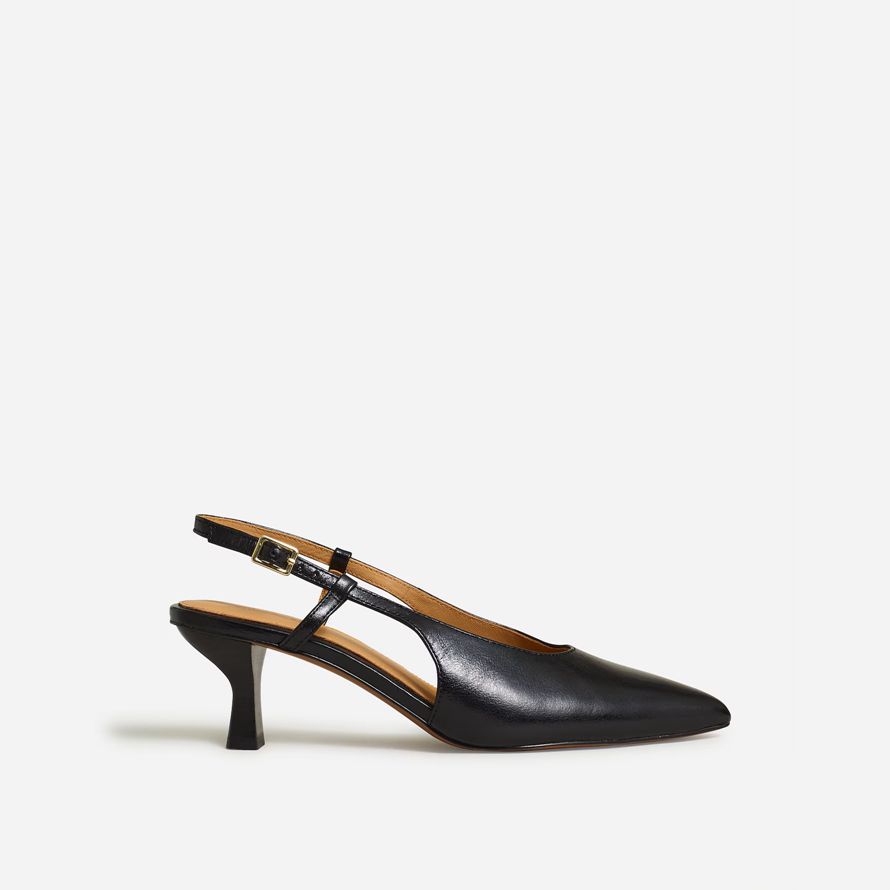 black womens madewell den debbie slingback heels