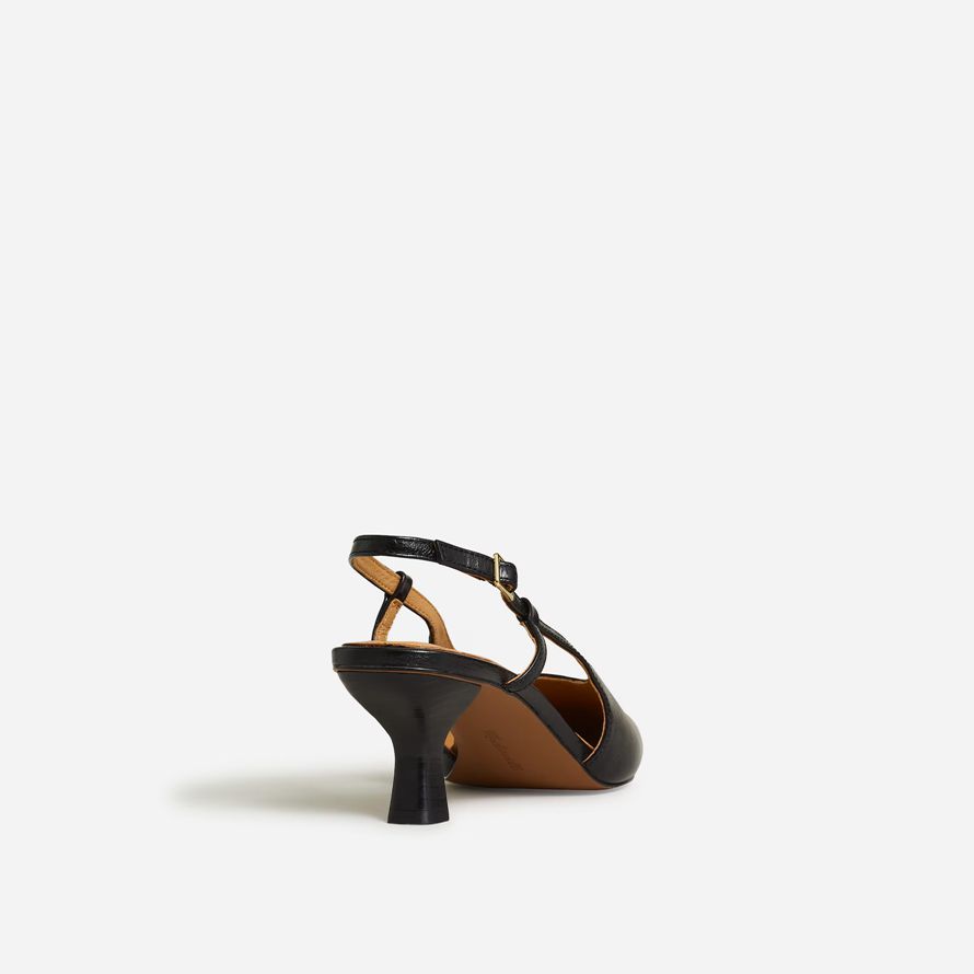 black womens madewell den debbie slingback heels