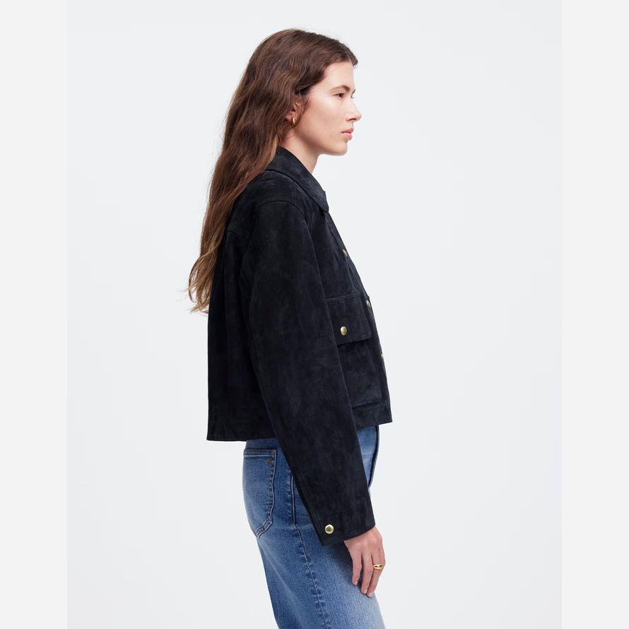 marine damen madewell ernte mühsam werden wildleder jacken