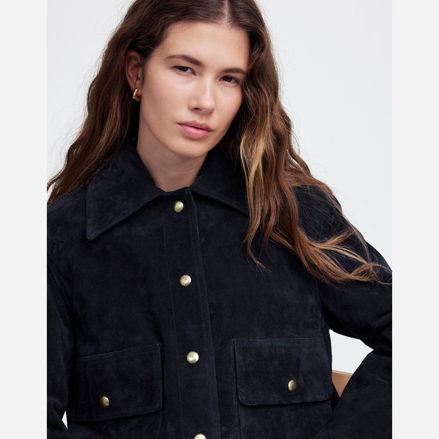 marine damen madewell ernte mühsam werden wildleder jacken