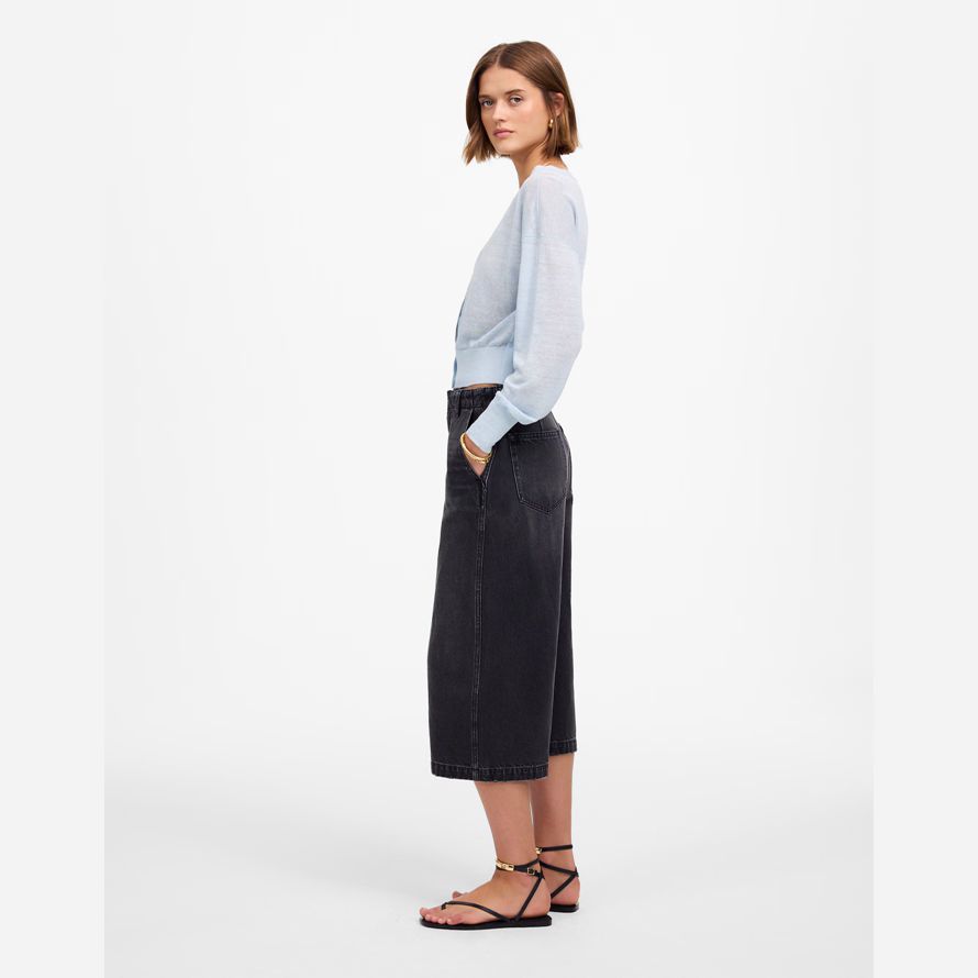 schwarz madewell denim culottes womens jeans