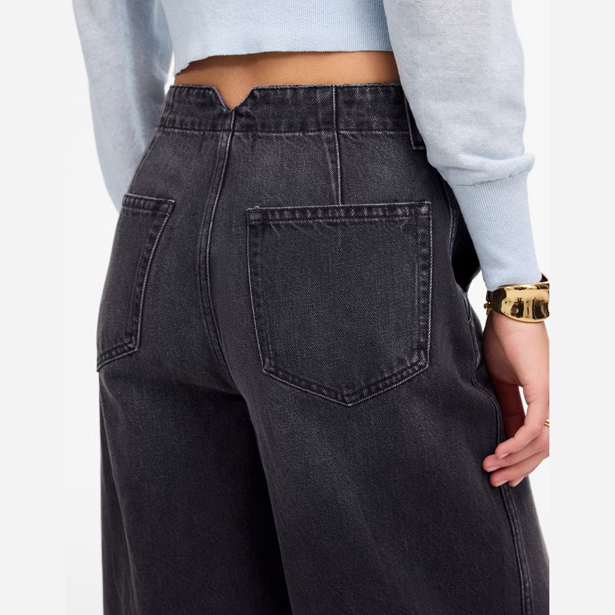 schwarz madewell denim culottes womens jeans