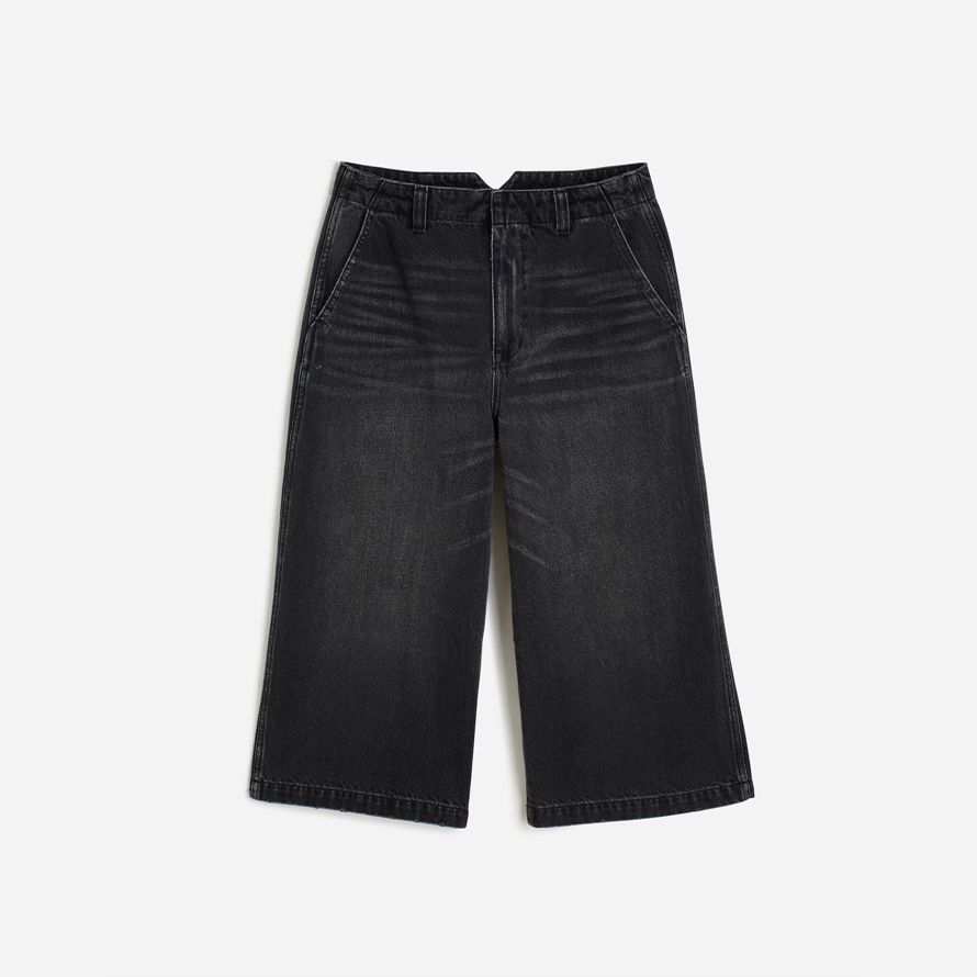 schwarz madewell denim culottes womens jeans