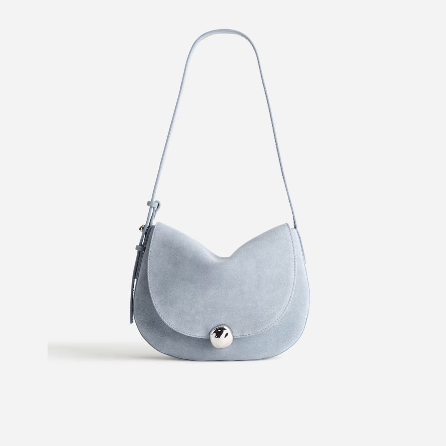 light blue madewell dakota womens saddle bag
