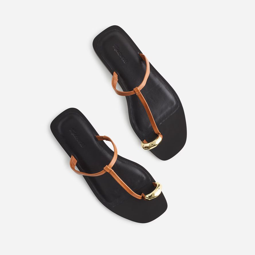 brown madewell das dessa toe ring damen sandalen
