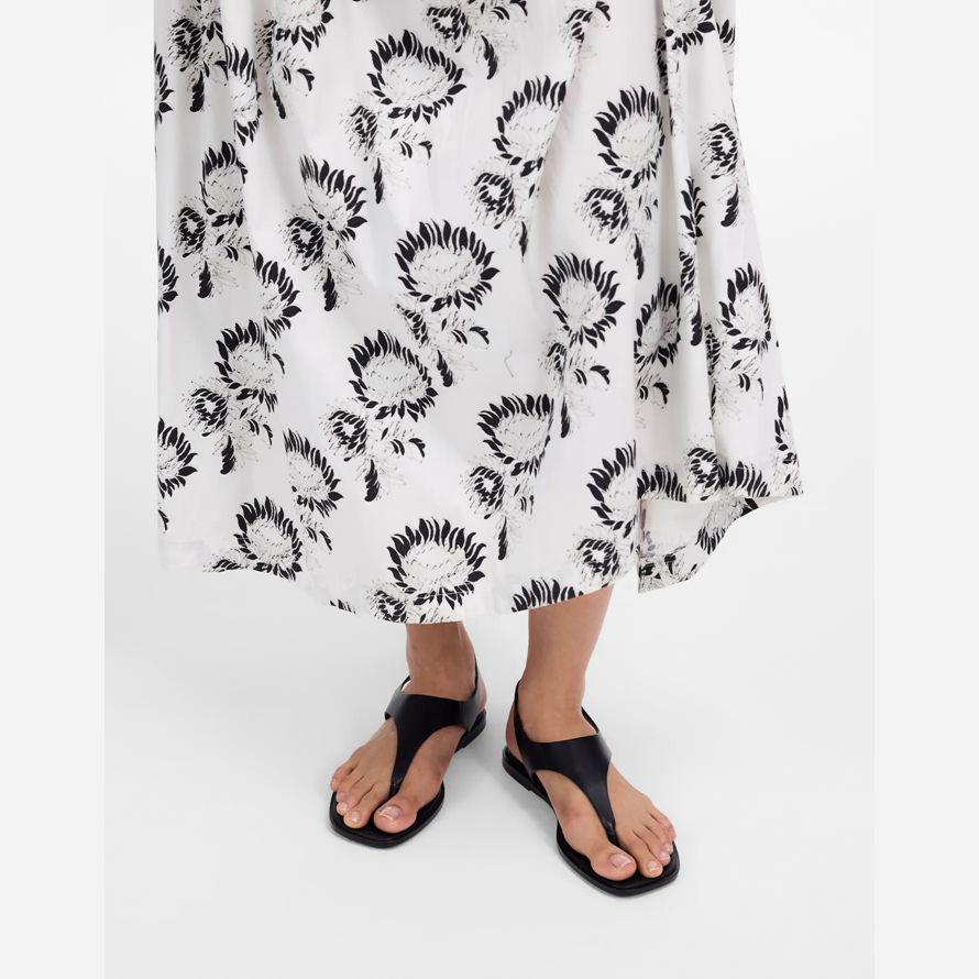 madewell die kira bedeckt thong damen sandalen schwarz
