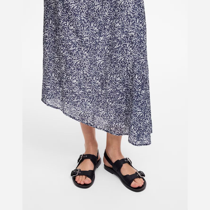 damen madewell die maude doppel strap slingback sandalen schwarz