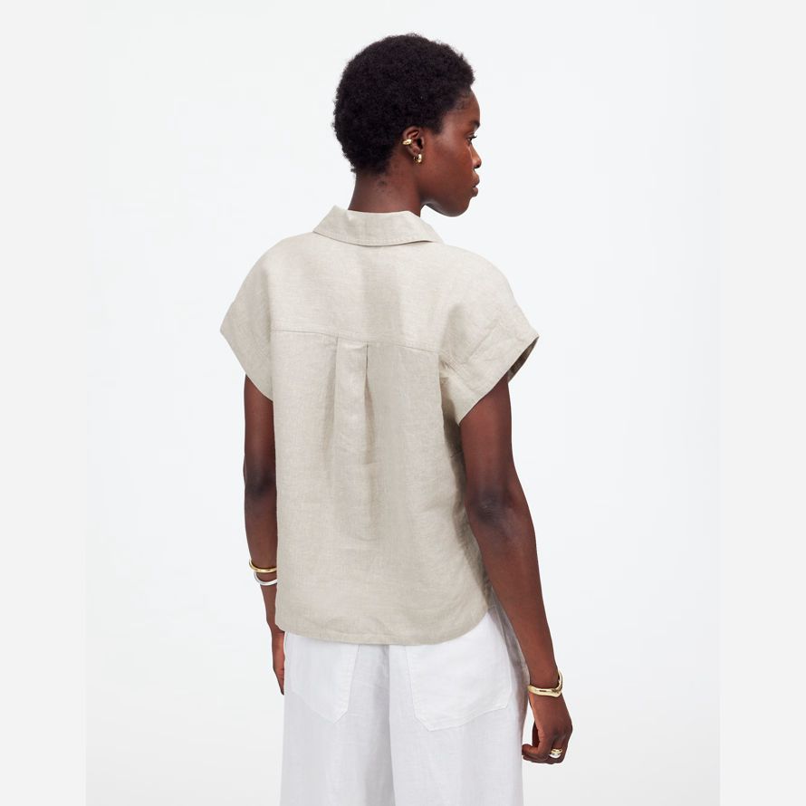 beige madewell boxy cargo-pocket-button-up-womens t-shirts