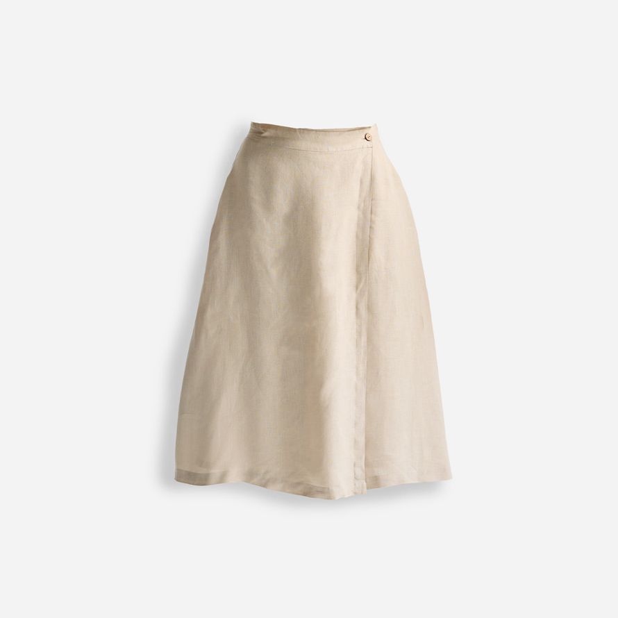 beige damen madewell reistorᆴ Überlappen midi rock