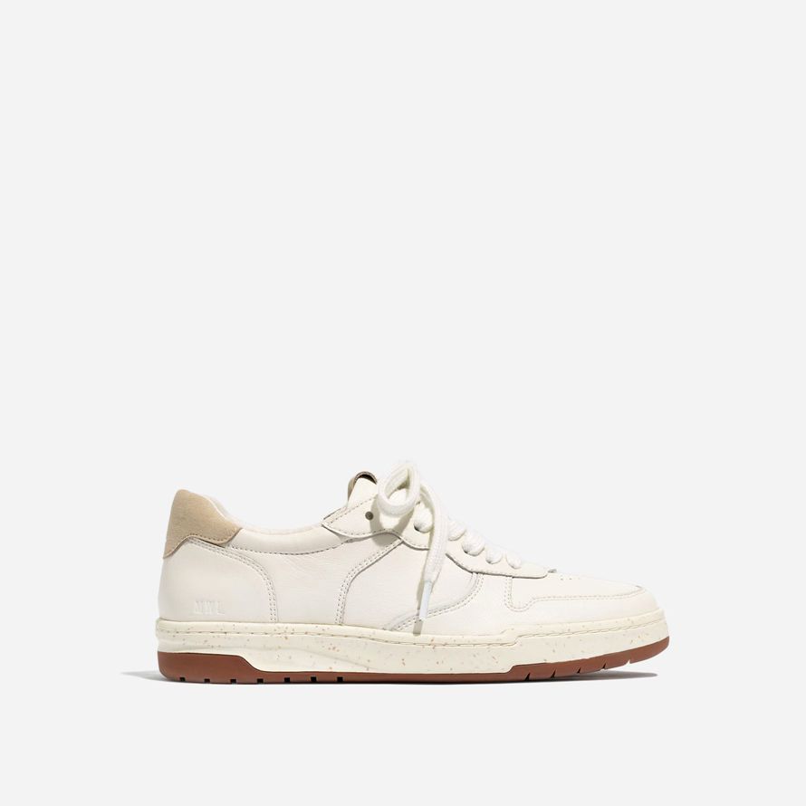 weiß damen madewell court leder sneakers