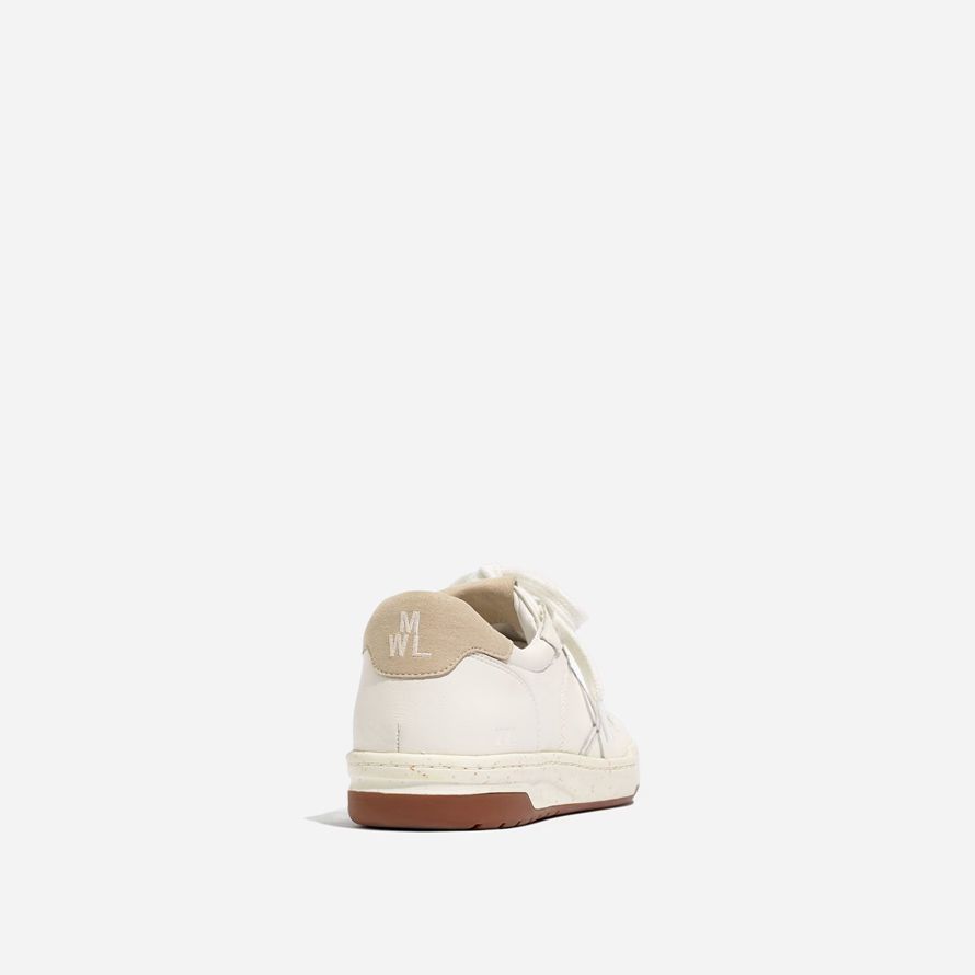 weiß damen madewell court leder sneakers