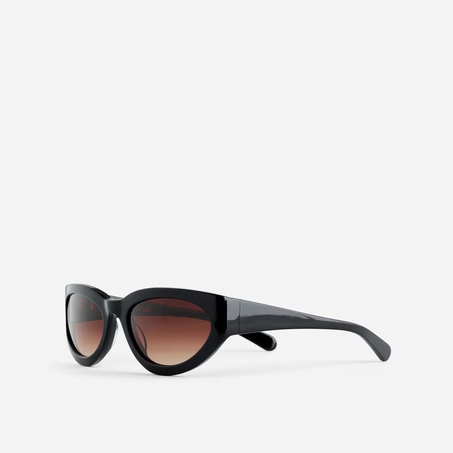 braun damen madewell wrap-around-sonnenbrille