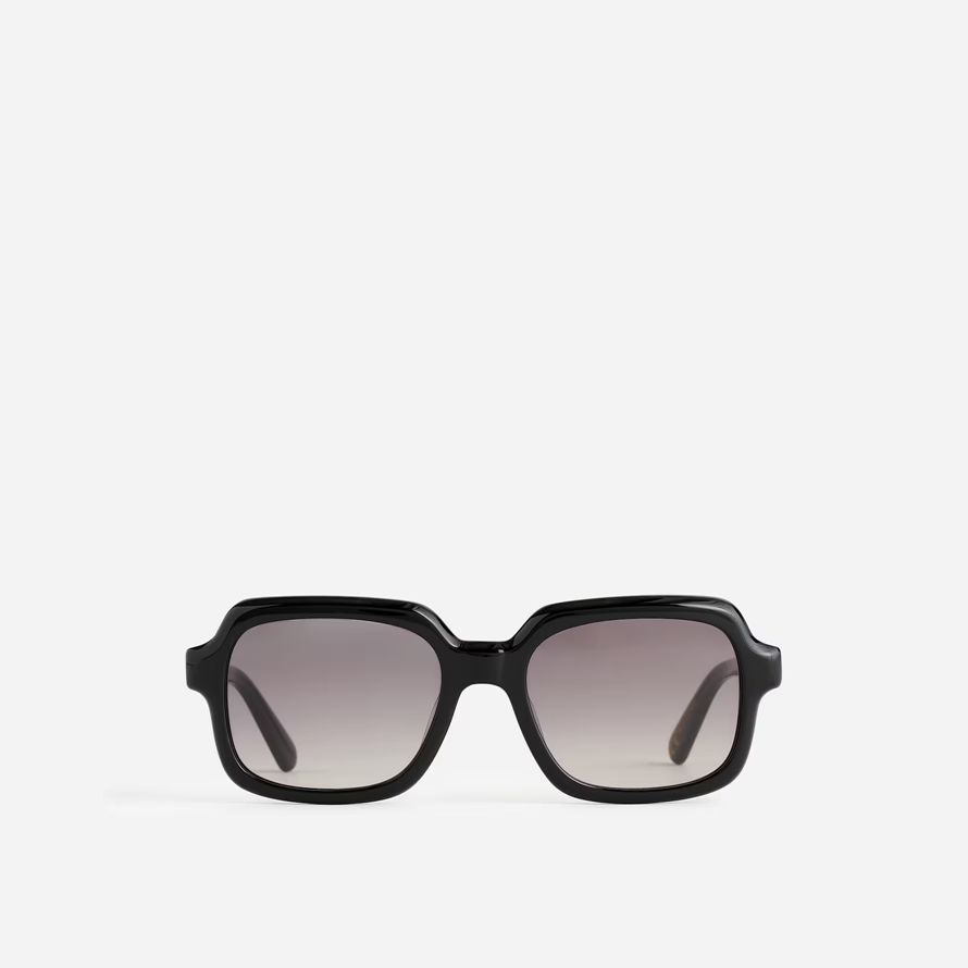 damen madewell oversized square sonnenbrillen schwarz