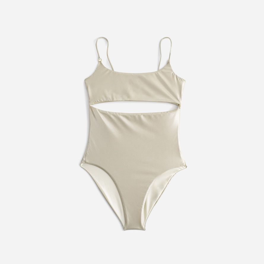 beige madewell jade swim eclipse one-piece damen-badeanzug