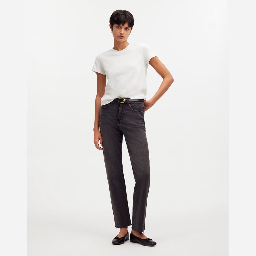 weiß damen madewell premium-standard-01. die geschrumpfte t-shirts