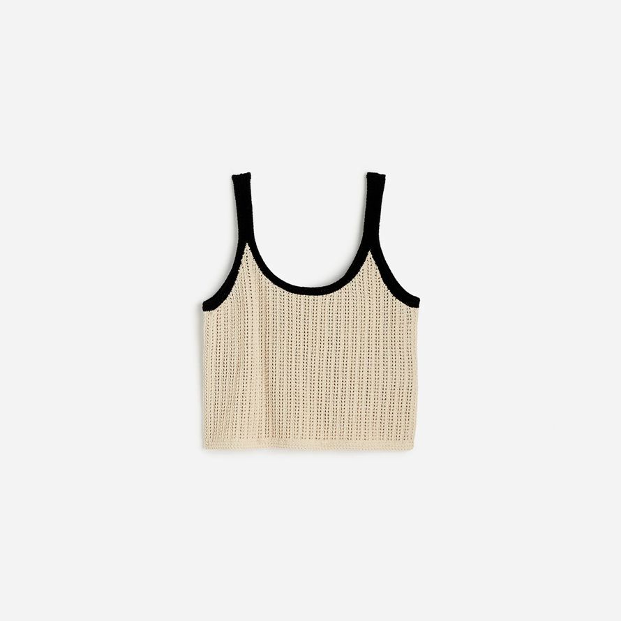 damen madewell Öffnen stich pullover tank beige